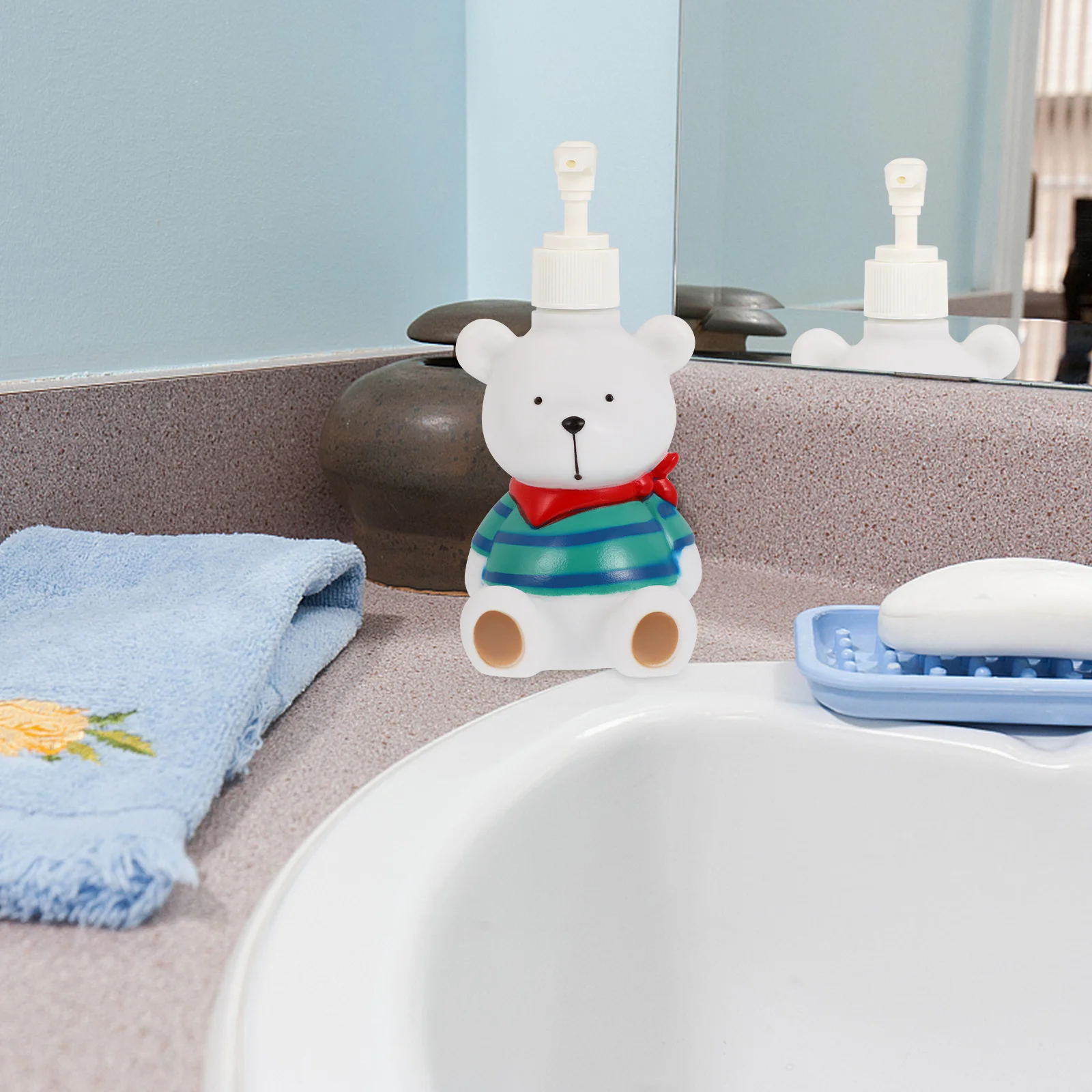 1 قطعة زجاجة توزيع الغسول قابلة لإعادة الاستخدام نوع الصحافة لبلسم الشامبو الصابون السائل المدمجة حجم السفر منظم حوض الحمام #2