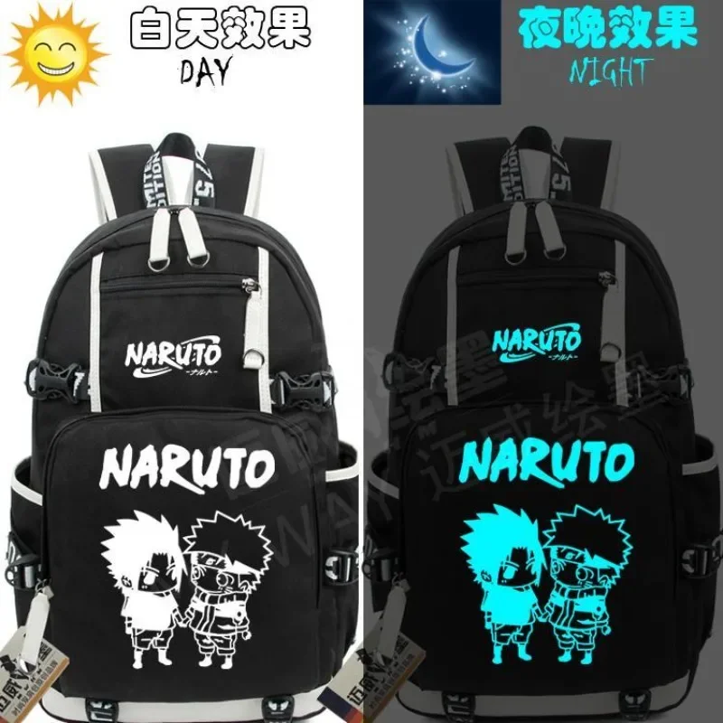 

Naruto's New Schoolbag Naruto Left Rib Kakashi Anime Seal Writing Round Eyes Male and Female Students Backpack