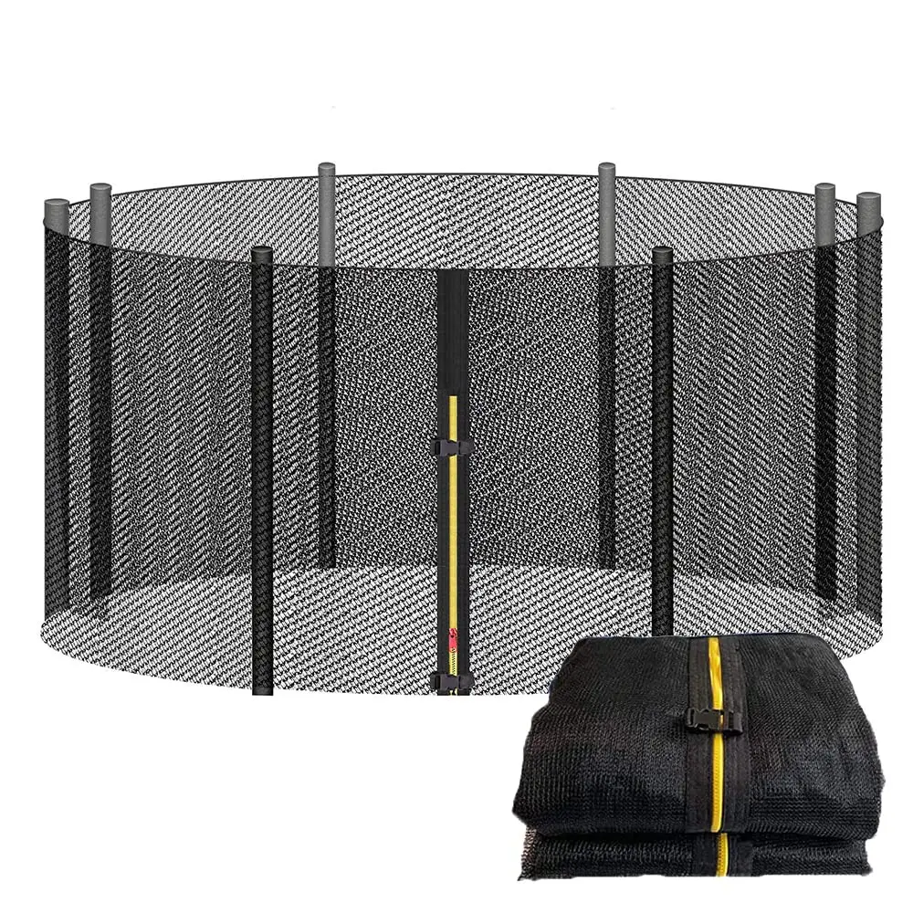 Safety Net for Trampoline, Round Protective Net for Garden Trampoline, Diameter 183 244 305cm, Trampoline Replacement Net,