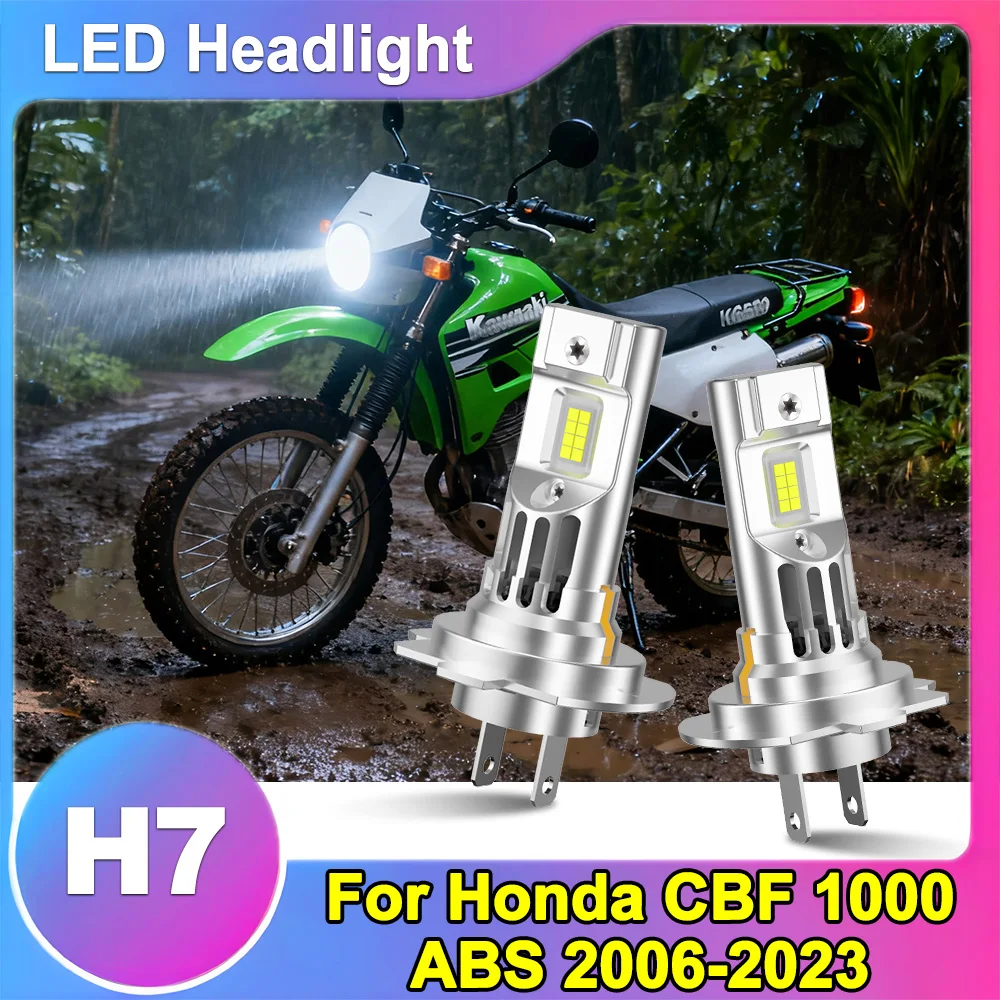 

H7 Motorcycle LED Headlight Bulb With Fan 30000LM High Power For Honda CBF 1000 ABS 2006 2007 2008 2009-2023 Turbo Auto Bulb