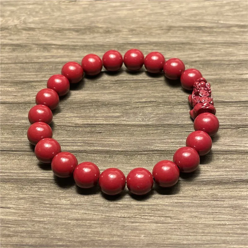 Raw Ore Purple Cinnabar108Buddha Beads Multi-Circle Bracelet Emperor Chai Golden Sand Bracelet Single Circle Bracelet Support Mo