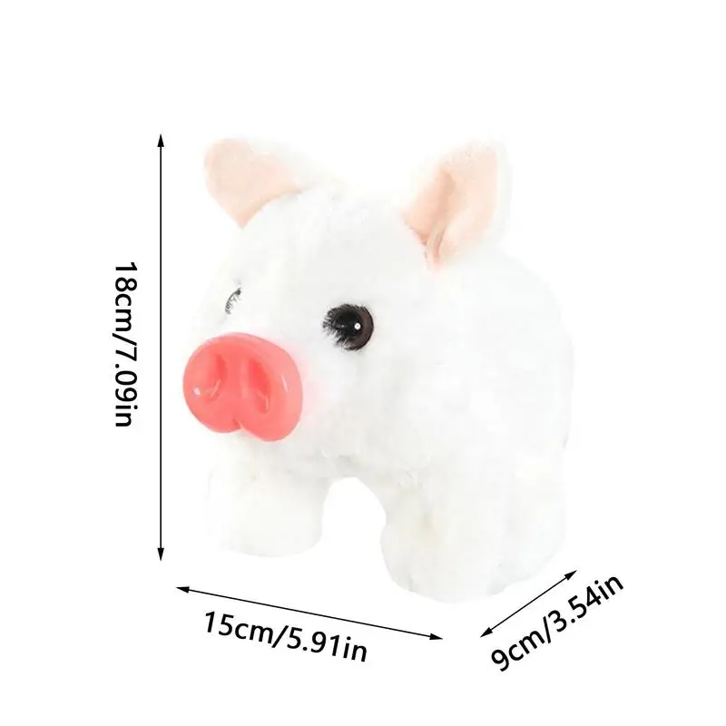 لعبة قطيفة إلكترونية تفاعلية وواقعية وآمنة للحيوانات، روبوت ناعم صديق للبشرة مع تحكم صوتي ذكي لأطفال عيد الفصح