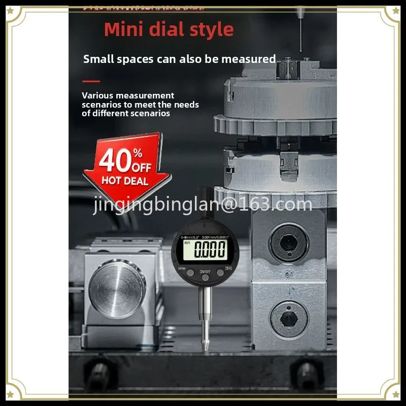 Small dial digital small electronic digital indicator meter 0-8mm diameter 40mm