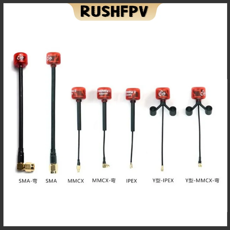 1PCS RUSHFPV Cherry 2 II 5.8G 1.8DBI FPV Antenna LHCP RHCP for FPV Freestyle Analog Digital Drones DIY Parts