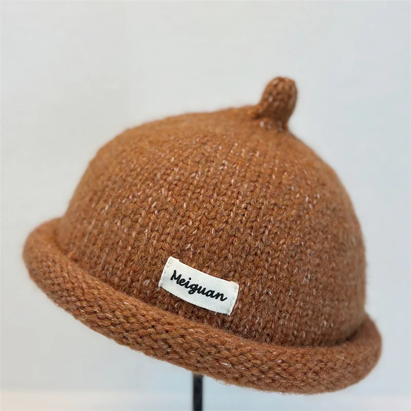 2025 Women's Winter Beanies Turned-up Brim Knitted Woolly Hat Keep Head Warm Knitted Cap Minimalist Style Fashion Accessories, image 10