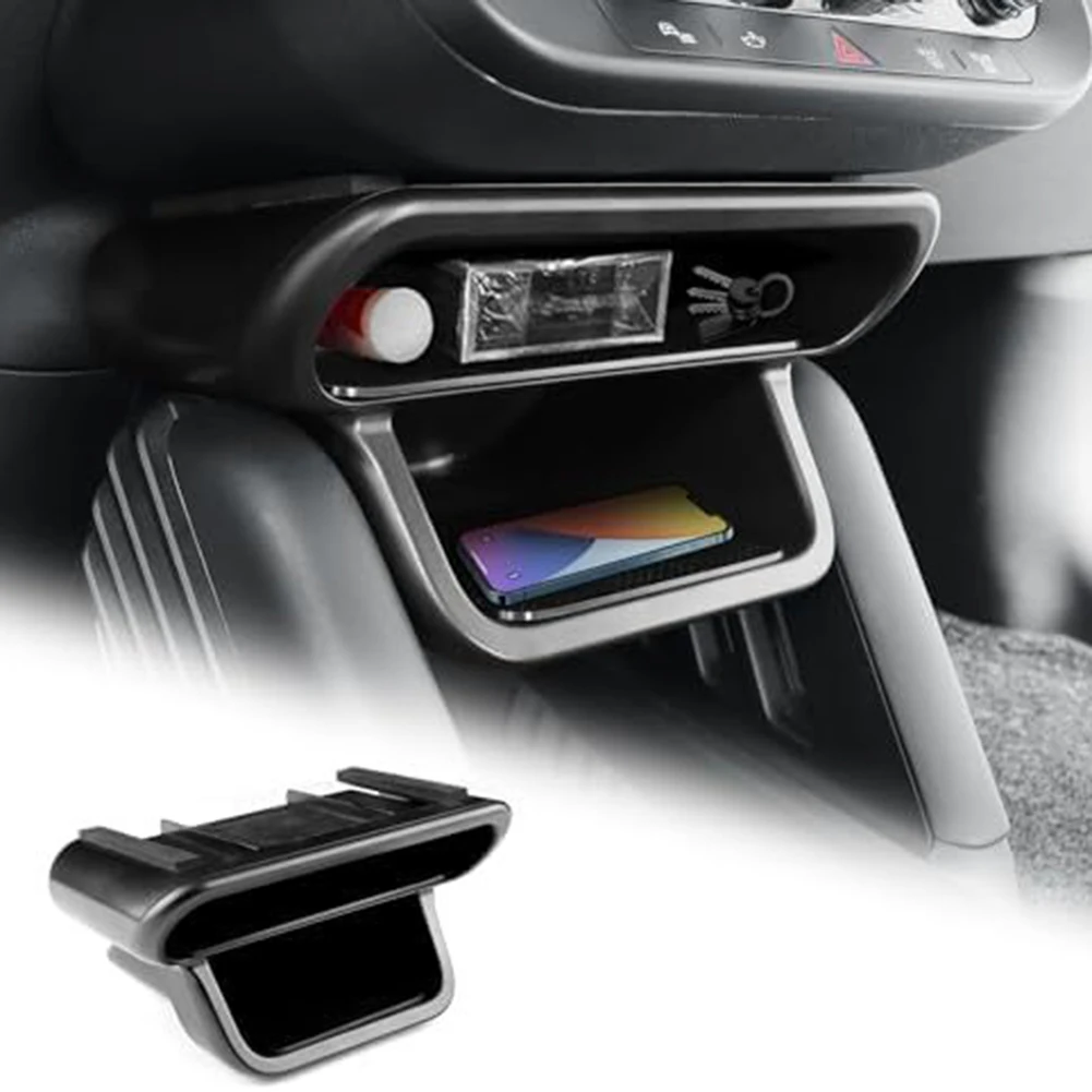 Car Gear Shift Layered Storage Box for Mini Cooper ESE J01 EV 2024 2025 Practical Organization Solution for Essential Items