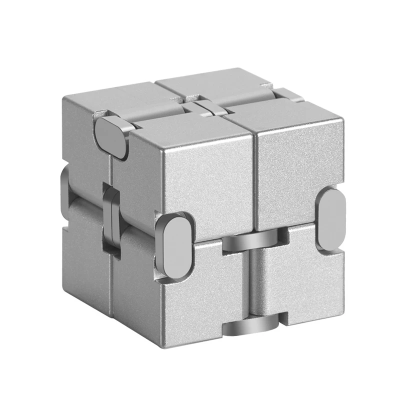 Infinity Cube Full Metal Aluminium EDC Hand For Autism Anxiety Stress Relief Toys Cool Gadgets Antiestrés Juguetes Ansiedad