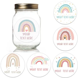Cartoon Customized Stickers Cute Rainbow Sticker For Birthday Baby Shower Handmade Gift Decor Labels Kids Reward Stickers