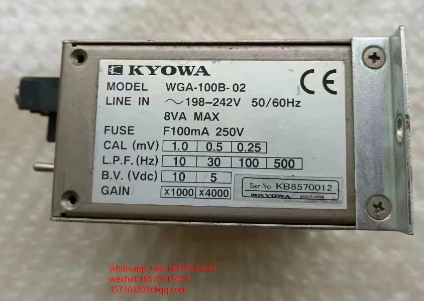 FOR KYOWA WGA-100B-02 Signal Amplifier WGA-100B 180-242V Original 1 PIECE