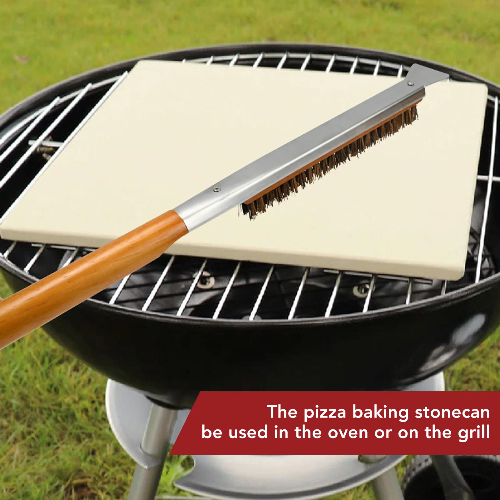 Grill Pizza Stone Rectangular Pizza Stone 12x15in Uniform Heat Distribution Easy To Clean Cordierite Baking Stone for Oven Grill