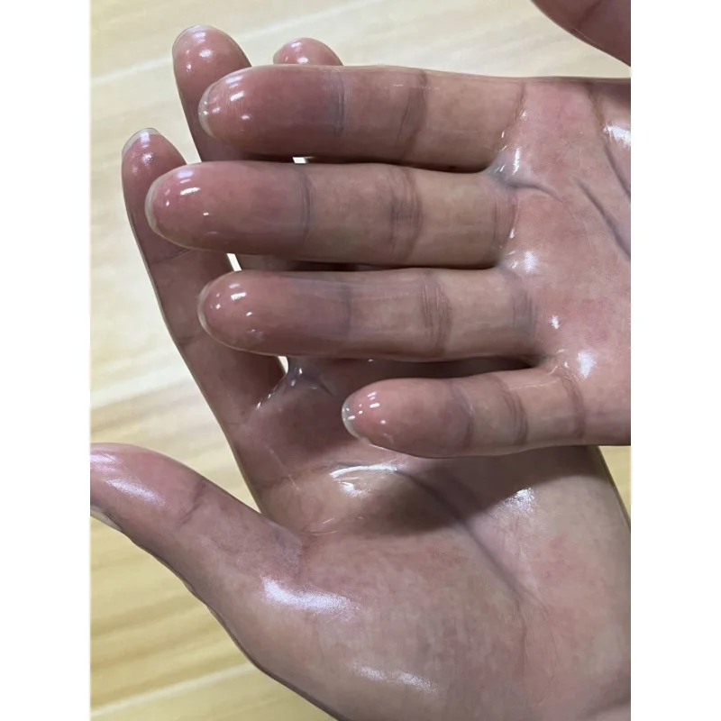 Transparent latex ultra-thin gloves mid-length