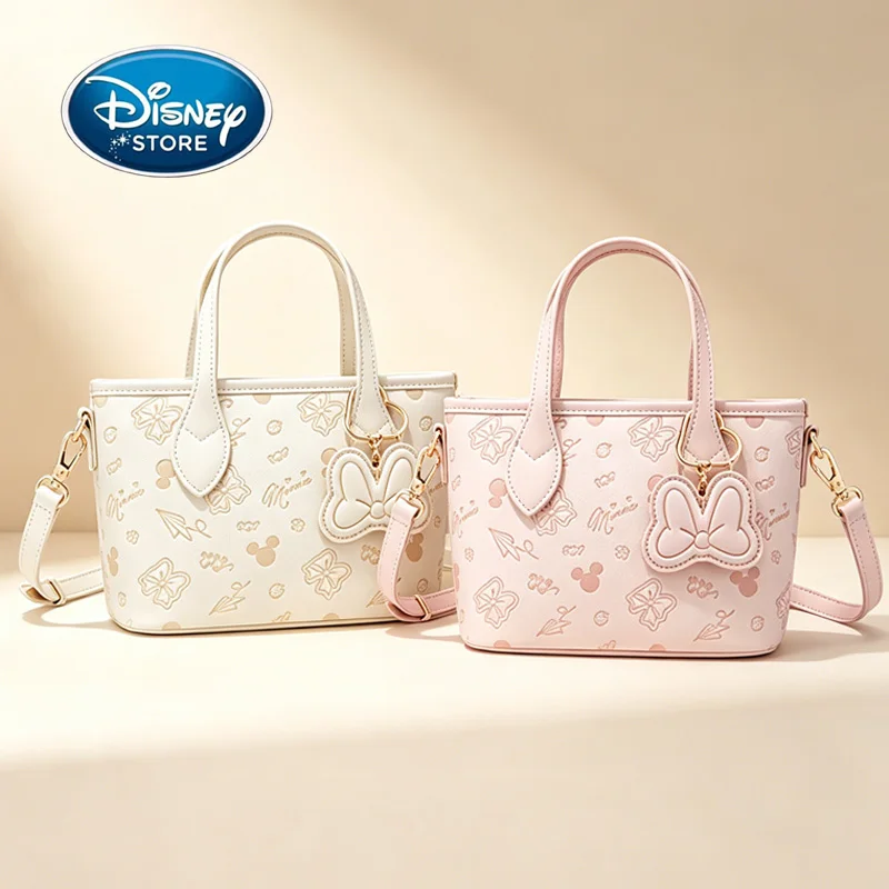 disney-minnie-pattern-mini-tote-crossbody-bag-sweet-bow-pendant-shoulder-handbag-stylish-daily-purse-for-young-ladies