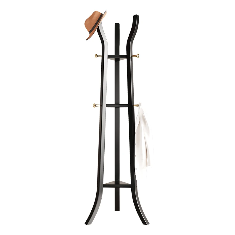 

Solid wood light luxury coat rack floor bedroom Internet celebrity Nordic style simple household vertical new Chinese clothes ra
