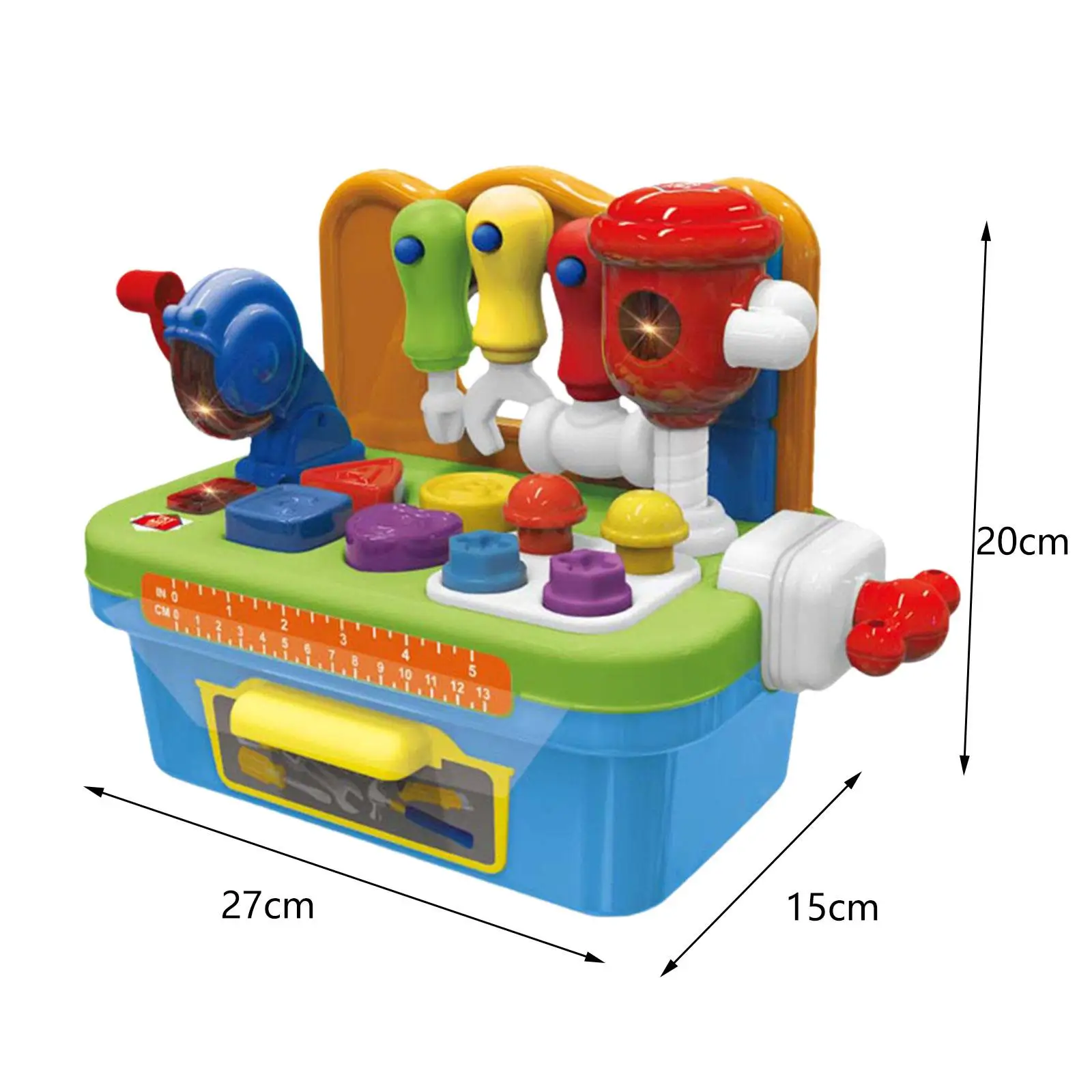 Interactive Tool Bench Toy with Lights and Sounds Kids Workbench Toy for Girls Baby 1 2 3 4 Years Old Kids Birthday Gift