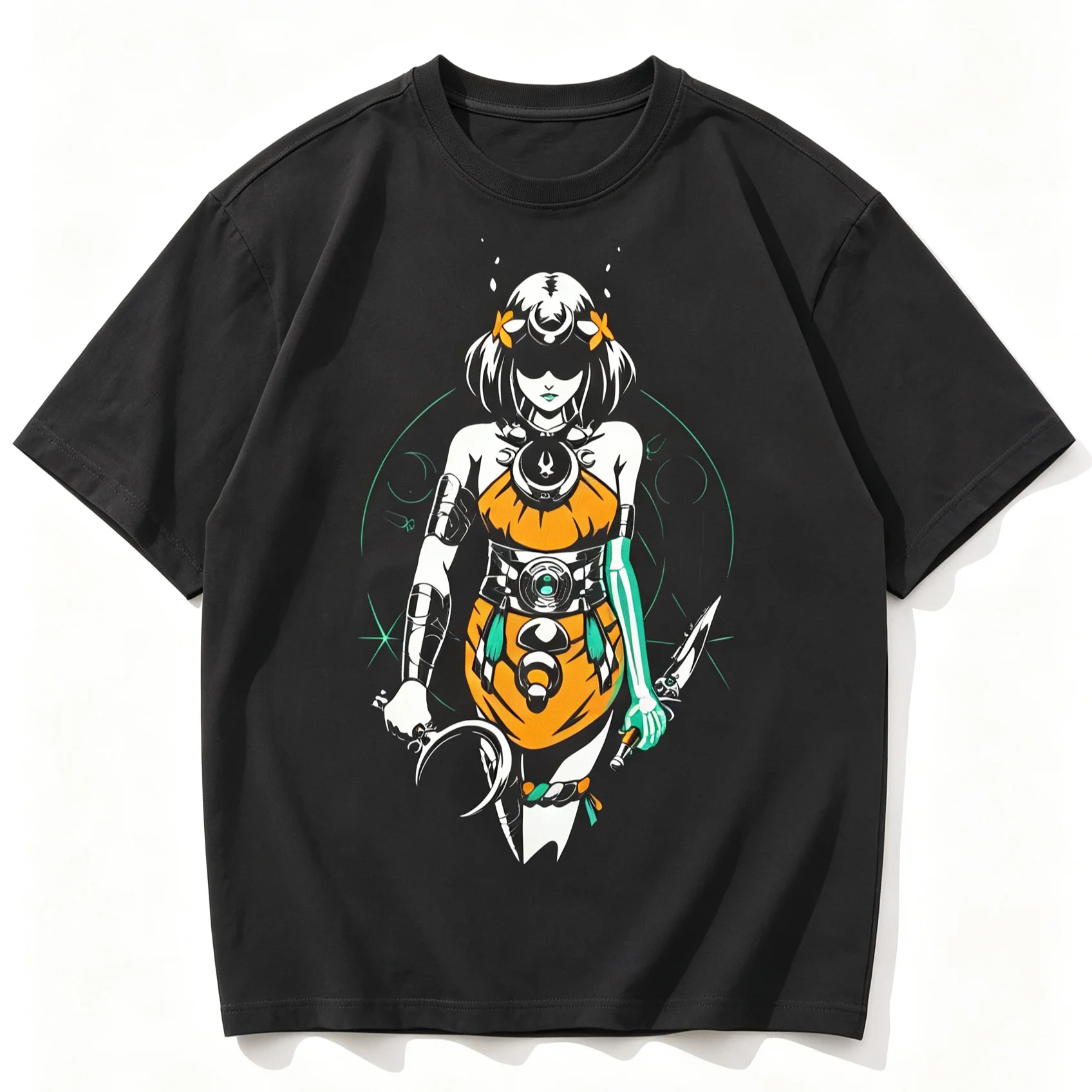 Retro Hades Nyx T Shirt Men Women Video Game Character Graphic Tee Goddess of Night Print Casual Short Sleeve Unisex T-Shirt Top