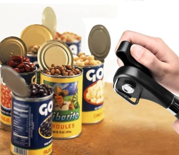 

Открывалка для консервных банок с безопасным вырезом и гладким краем, ручная открывалка для консервных банок из пищевой нержавеющей стали для кухни и ресторана
