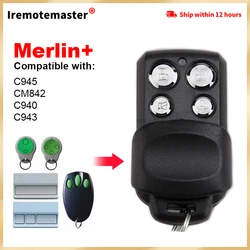 Voor Merlin + C945 Cm842 C940 Cm943 Cm844 Cm128 He60 Mga600 Mt60 Mt800 Garagedeur Afstandsbediening 433.92Mhz Commandozender