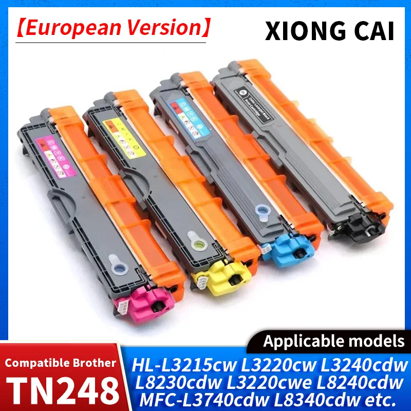 European TN248 TN248XL Toner Cartridge Compatible for Brother MFC-L8340cdw L3760cdw DCP-L3520cdw L3560cdw L3555cdw L3515cdw