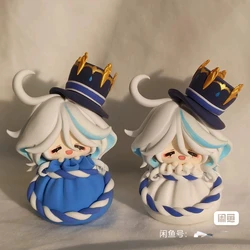 Hot Game Impact Focalors Furina Steamed Stuffed Bun Shape 7cm Figure Kawaii Toy Q Figural Clay Making Model Gift Update Roles
