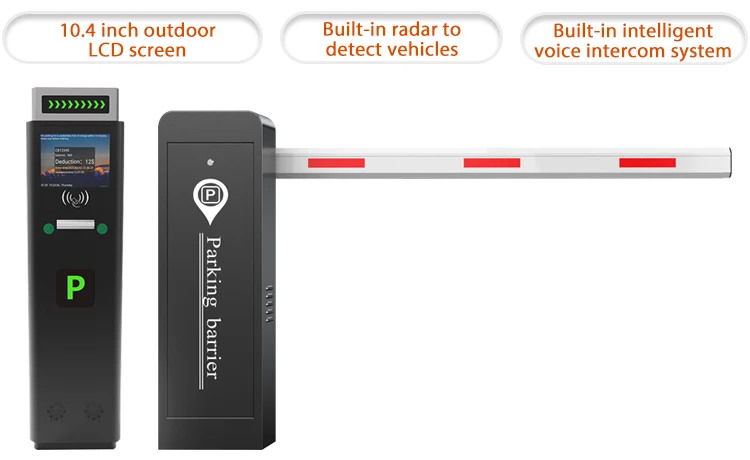 Automatic Parking Security Camera Car Parking System with Barrier Gate Parking Lot Equipment Toll Gate System