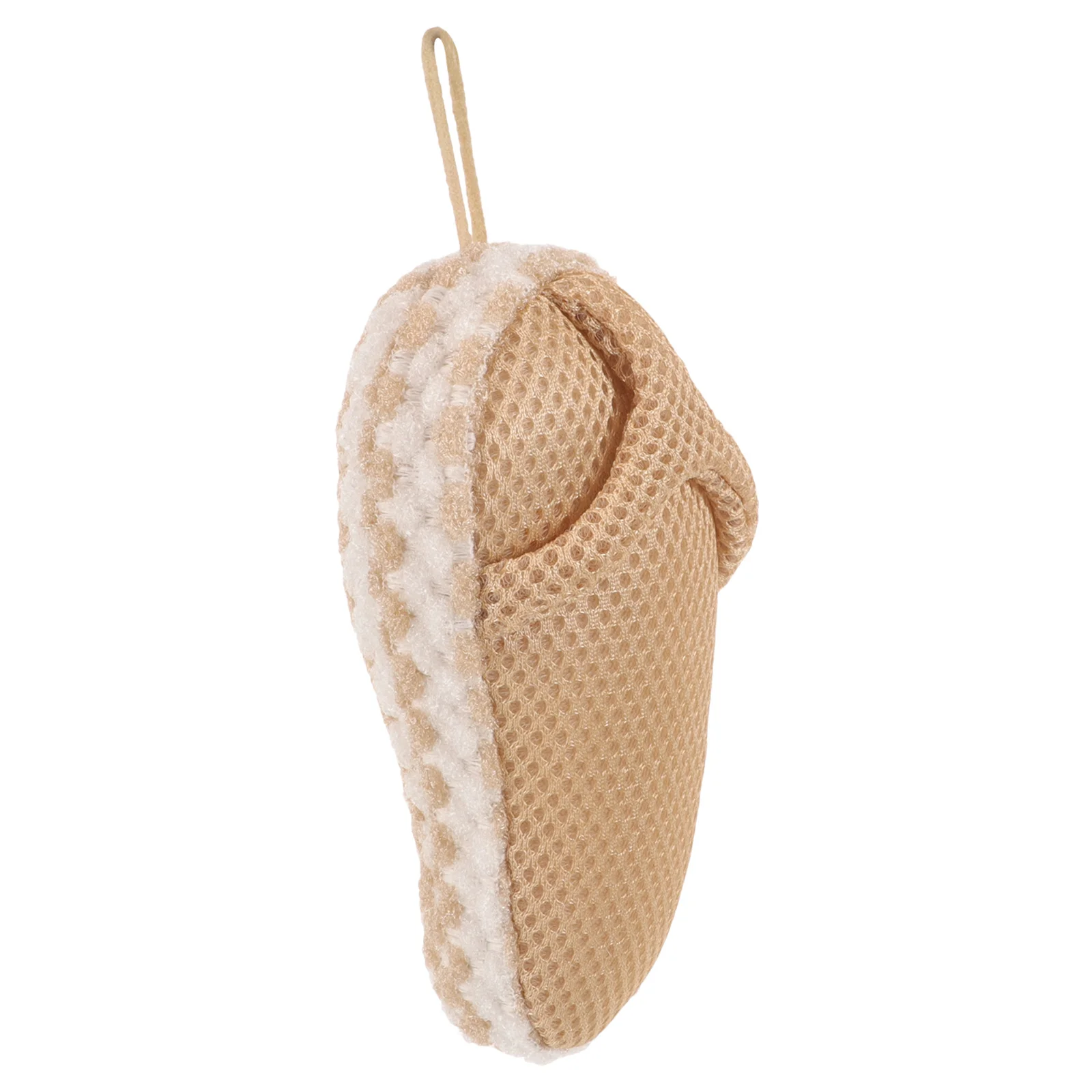 

Exfoliating Bath Shower Scrubber Body Wash Slipper Shaped Compact Lightweight Travel Gift for Adults Shower Scrubber