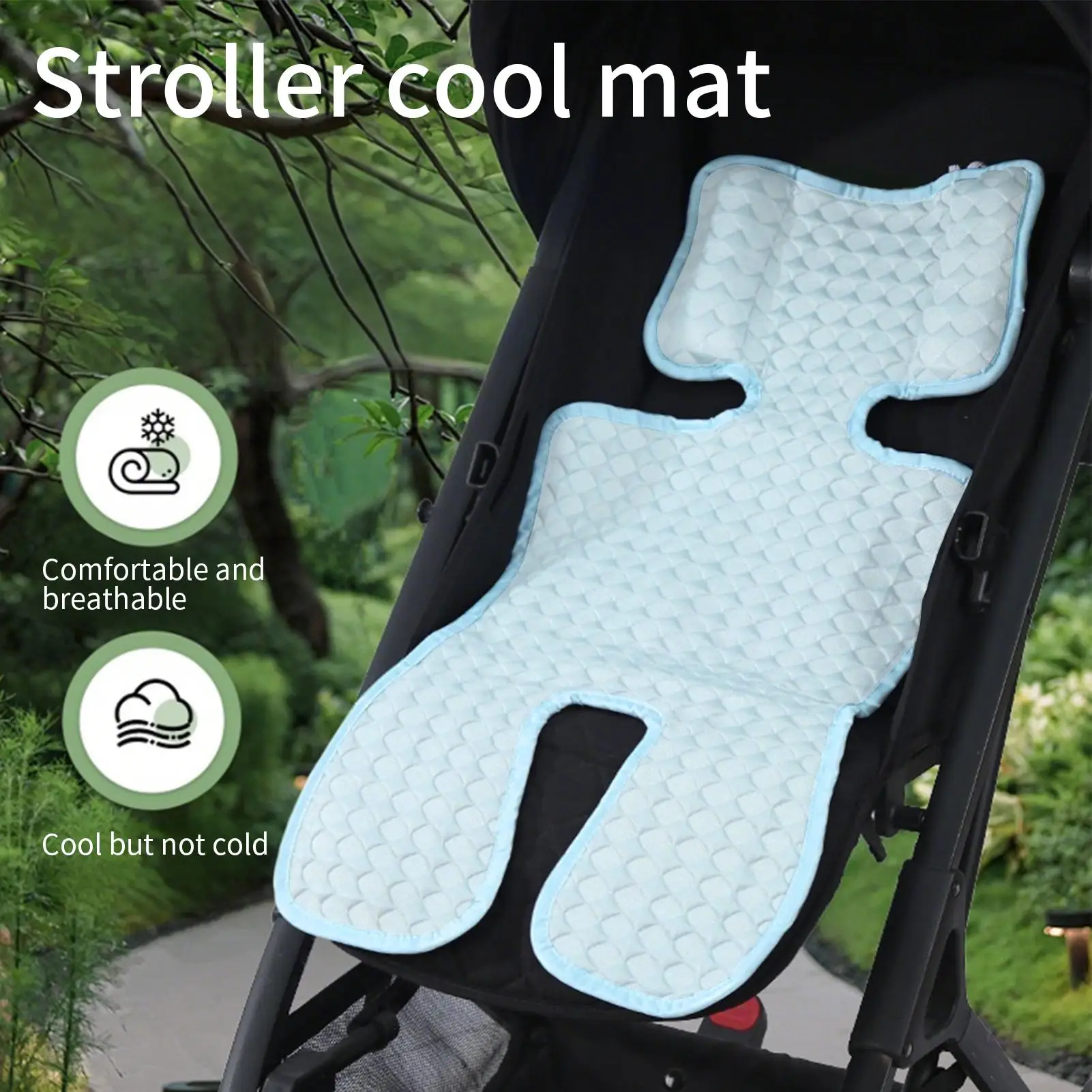

Stroller Cooling Pad Portable Baby Cooling Pad Breathable Cooler Mat for Stroller Child Safety Seat Toddler High Chair Cold