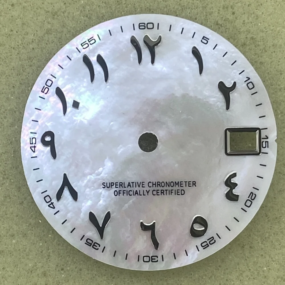 

NH35 Watch modification Accessories 28.5mm Arabic digital shell literal no logo no luminous dial suitable for NH35/NH36 movement