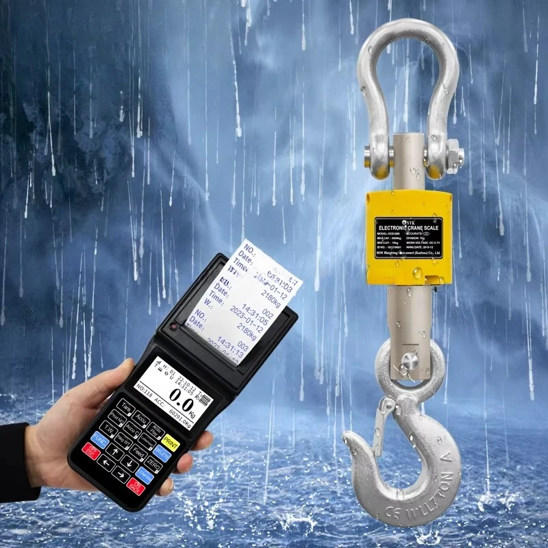 OCS5T 3000kg Bilancia sospesa Bilancia per gru digitale wireless da 10 tonnellate Display a LED Bilancia per paranco a gancio industriale da 1 tonnellata 3 tonnellate OEM 2000 kg