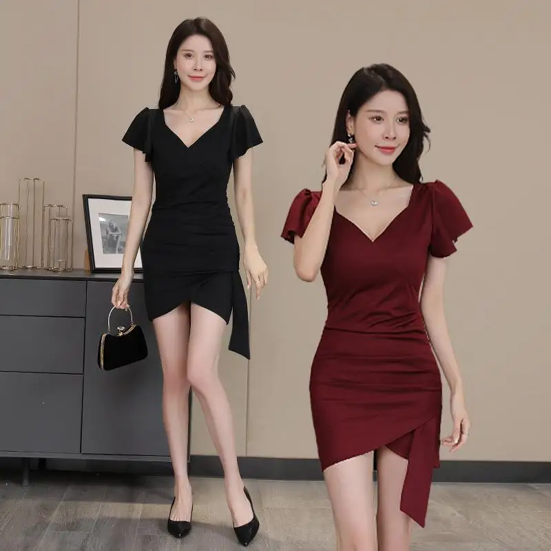 Sexy Dress 2025 Summer Slimming And Belly Covering Short Skirt Spa Foot Therapy Beauty Massage Technician Outfit