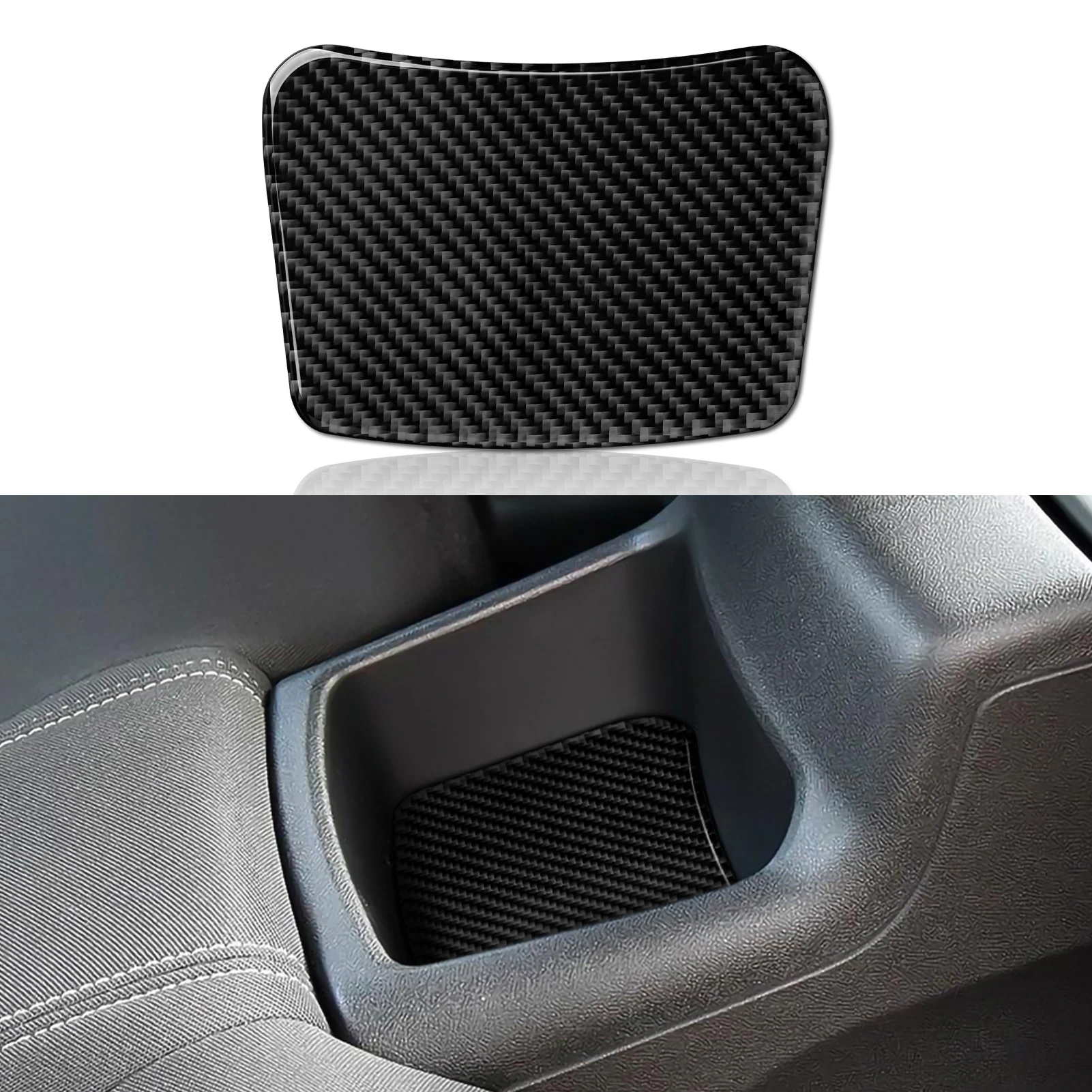 

Car Rear Seat Storage Box Mat Sticker Carbon Fiber Trim Decal for Chevrolet Camaro 2016 2017 2018 2019 2020 2021 2022 Accessorie