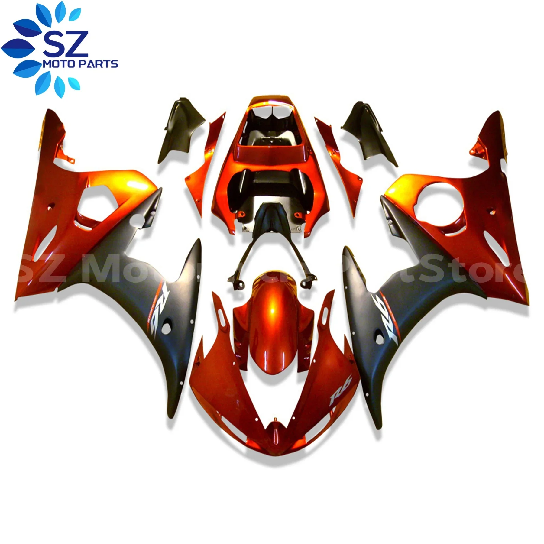 

Fit For Yamaha YZF R6 YZF 600 2003 2004 2005 Bodywork Fairing painted Components Injection Molding ABS Cowl Body Plastic parts