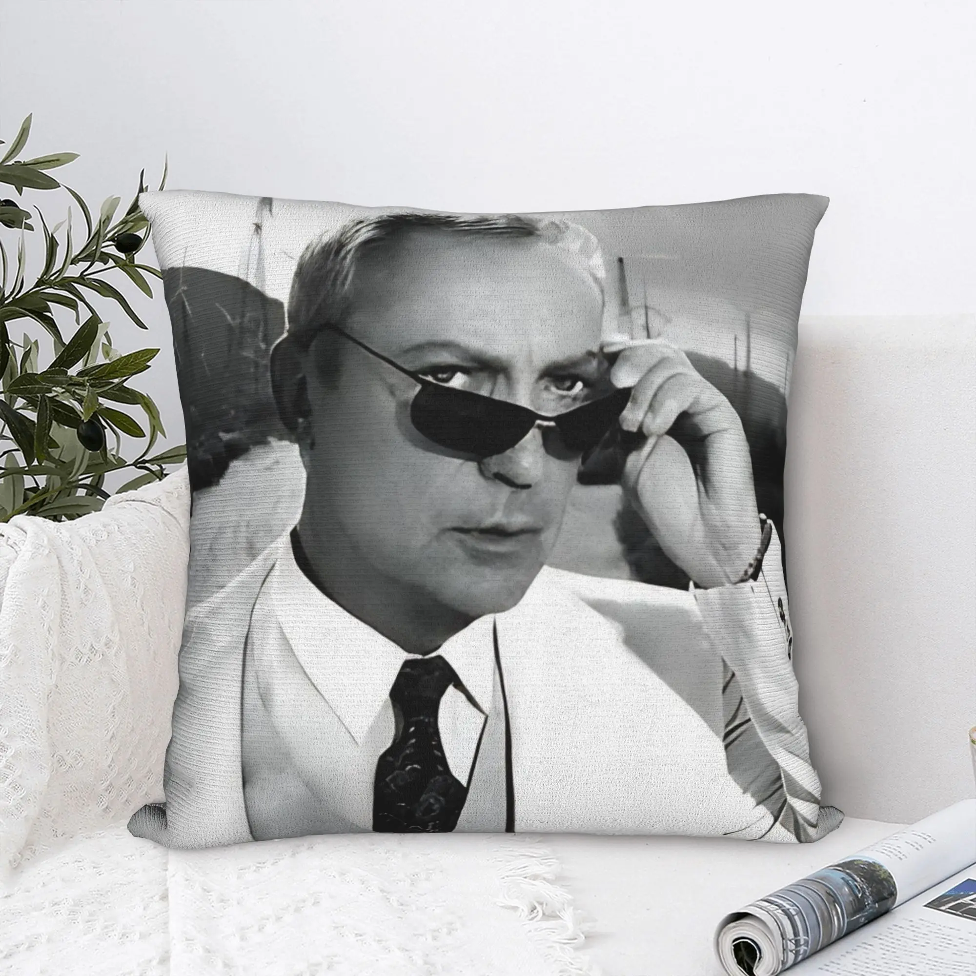 Rip Udo Kier Actor Square Pillow Cases Yuri Horror Movie Cushion Covers Creative Zippered Decor Pillowcase for Home 45*45cm