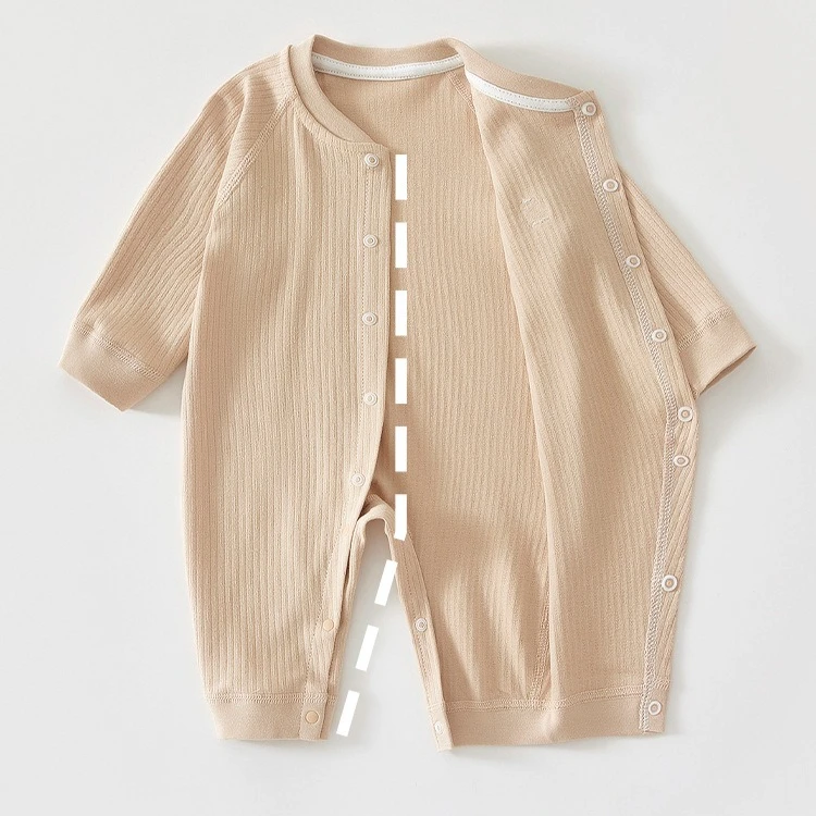2026 نمط جديد طفلة جمبسوت من القطن الخالص صبي طفل ملابس كاجوال عالية الجودة 0-18 أشهر الوليد الرضع اليومية ارتداءها