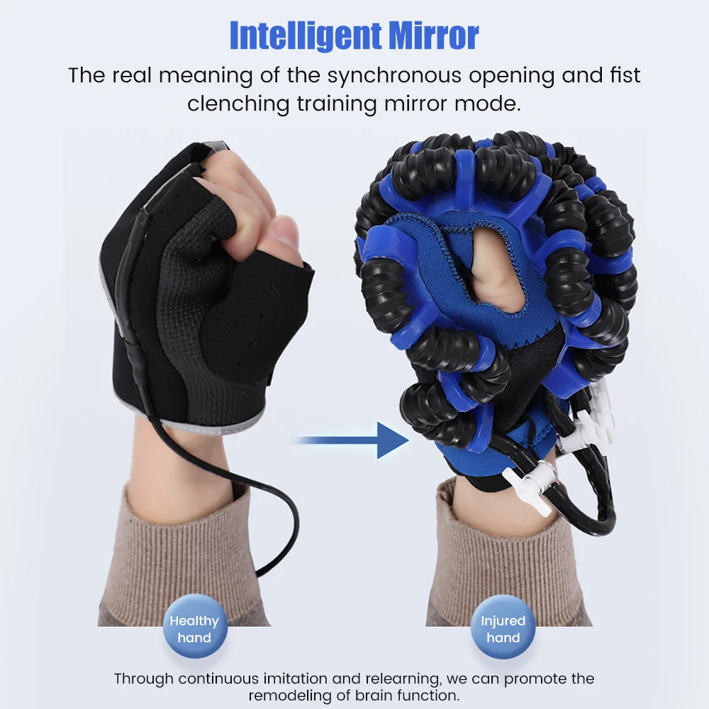 

Hand Rehabilitation Robot Hand Massager Massage Gloves Braces Supports Bone Care Hand Training Stroke Hemiplegia Finger Trainer