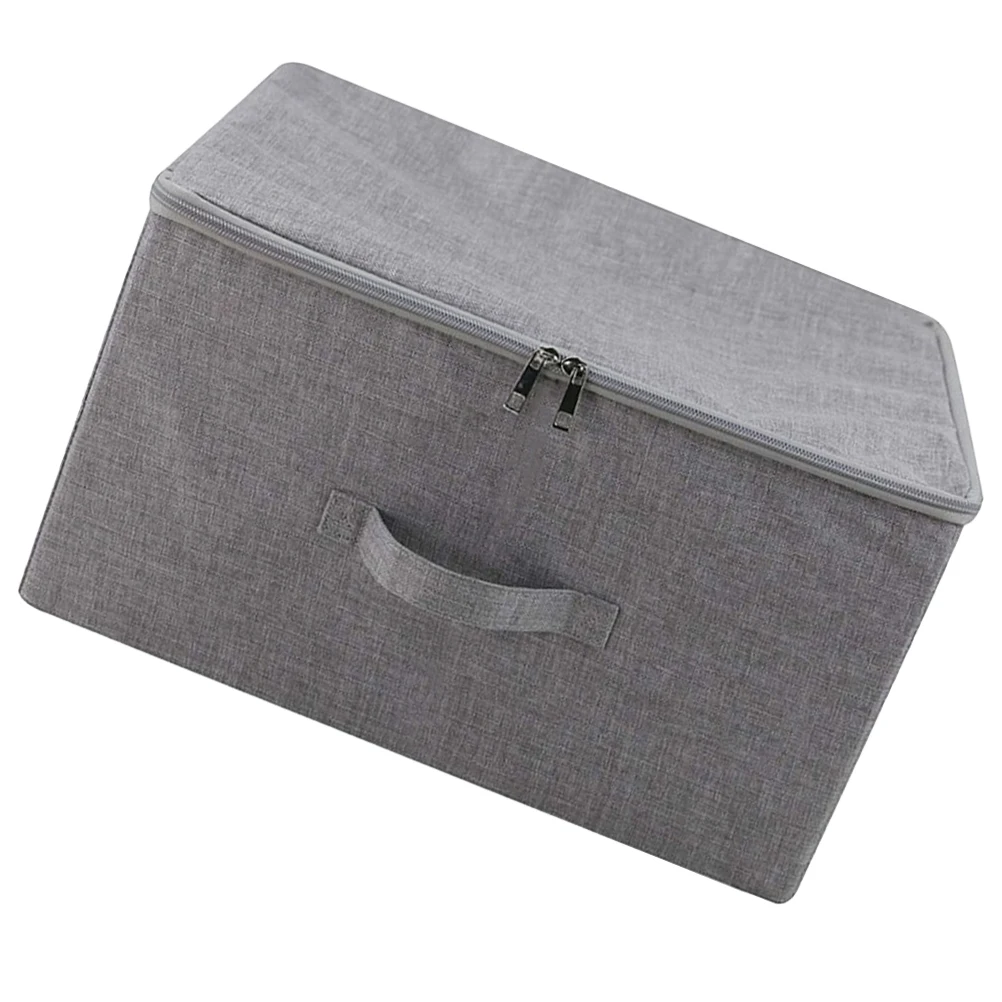 

Foldable Large Grey Clothing Storage Box 45x35x25cm Wardrobe ganizer Toys Bin Closet Container Bedroom Boxes Cloth Solutions