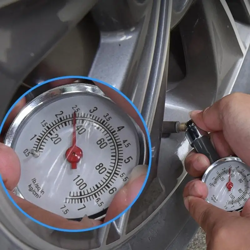   Car Tyre Tire Pressure Gauge Car Auto Motorcycle Truck Bike Dials Meter Vehicle Tester Pressure Tyre Measurement Tool