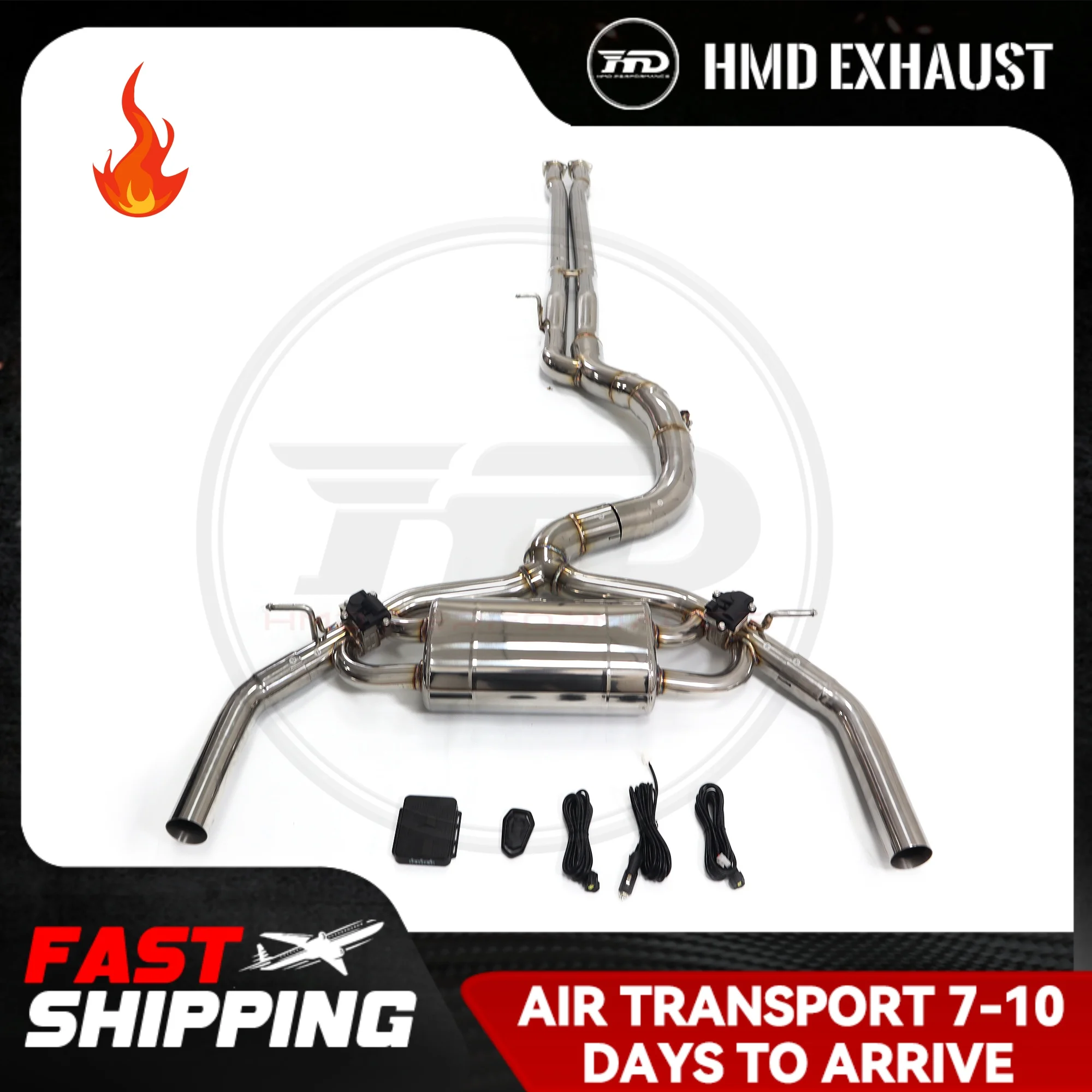 

HMD Exhaust System Stainless Steel Performance Catback for Audi RS3 2024 Muffler With Valve