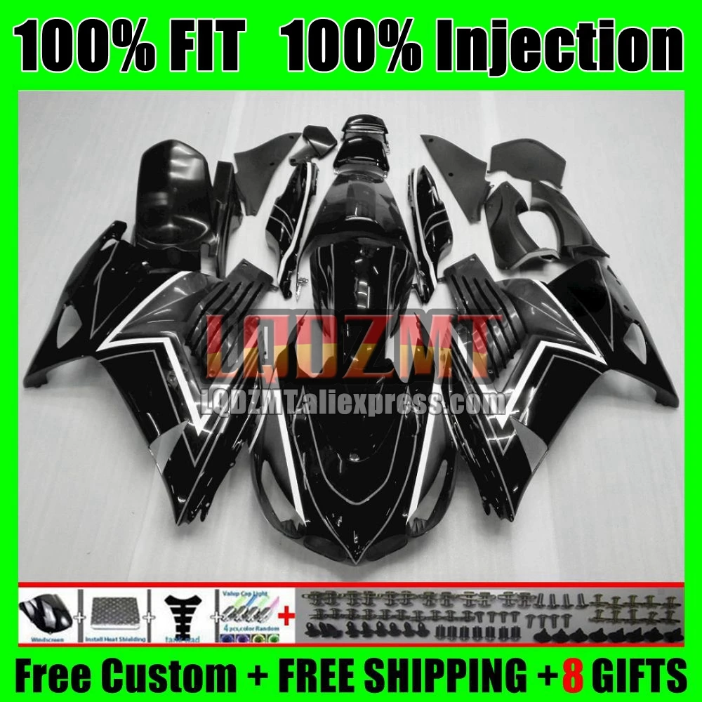 OEM Body For KAWASAKI NINJA ZX14R ZX-14R 12 13 14 15 16 Silver flames 17 71No.12 ZX 14 14R 2012 2013 2014 2015 2016 2017 Fairing