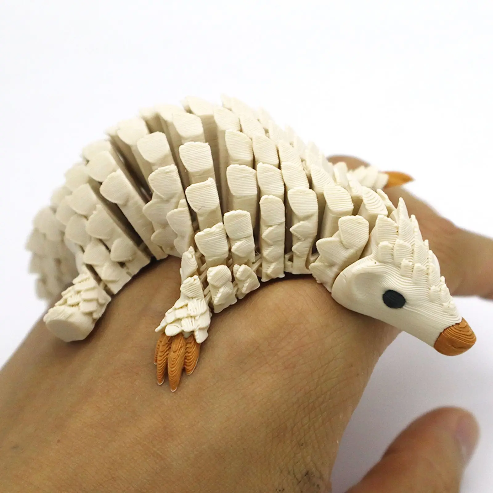 تمثال القنفذ الأنيمي المطبوع ثلاثي الأبعاد - ديكور حيوانات متدرج من البلاستيك المتين، لا حاجة للكهرباء للاستخدام الداخلي/الخارجي، Pe #5