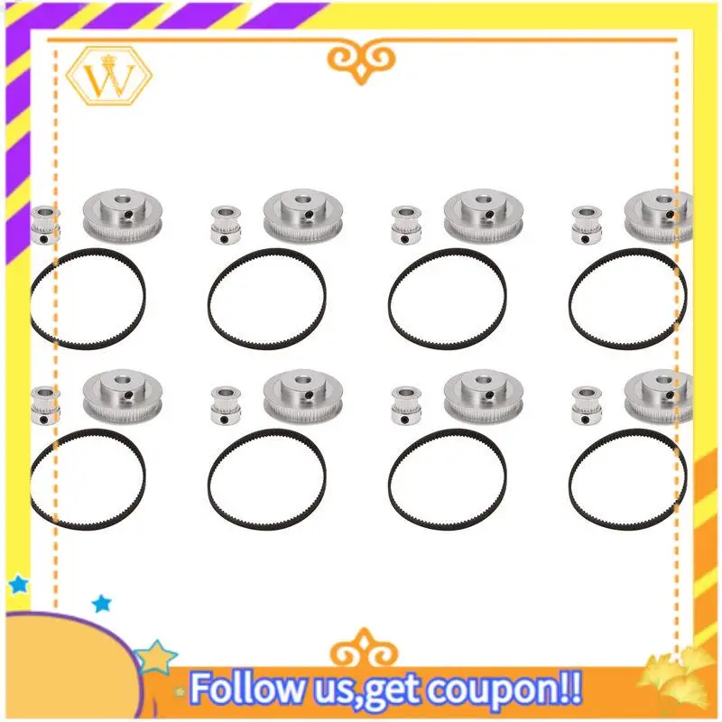 

A01K-8X 2Gt Synchronous Wheel 1:3 Reduction Transmission Pulley Pulley Model Mechanical Belt For 3D Printer - 200X8x8mm