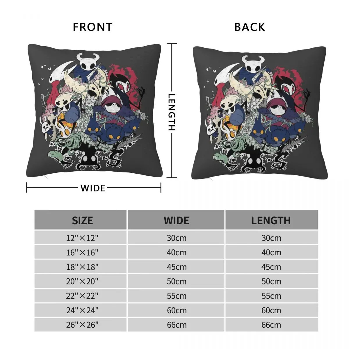 Hollow Crew Square Pillowcase Polyester Linen Velvet Printed Zip Decorative Throw Pillow Case Bed Cushion Case