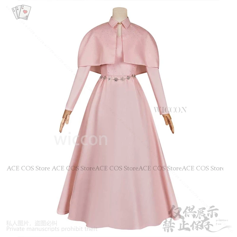 Disfraz de película de Anime Agathaa Lilia, vestido rosa para mujeres y niñas, chal con cinturón de Lolita, trajes para Halloween y Navidad personalizados