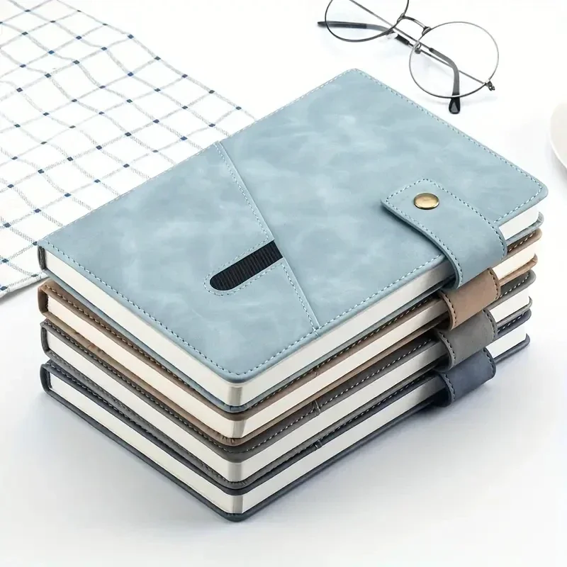 

Password Book Business Notepad A5 Pearlescent Leather Notebook With Lock Journal Thickened Password Book Creative Student Notepa