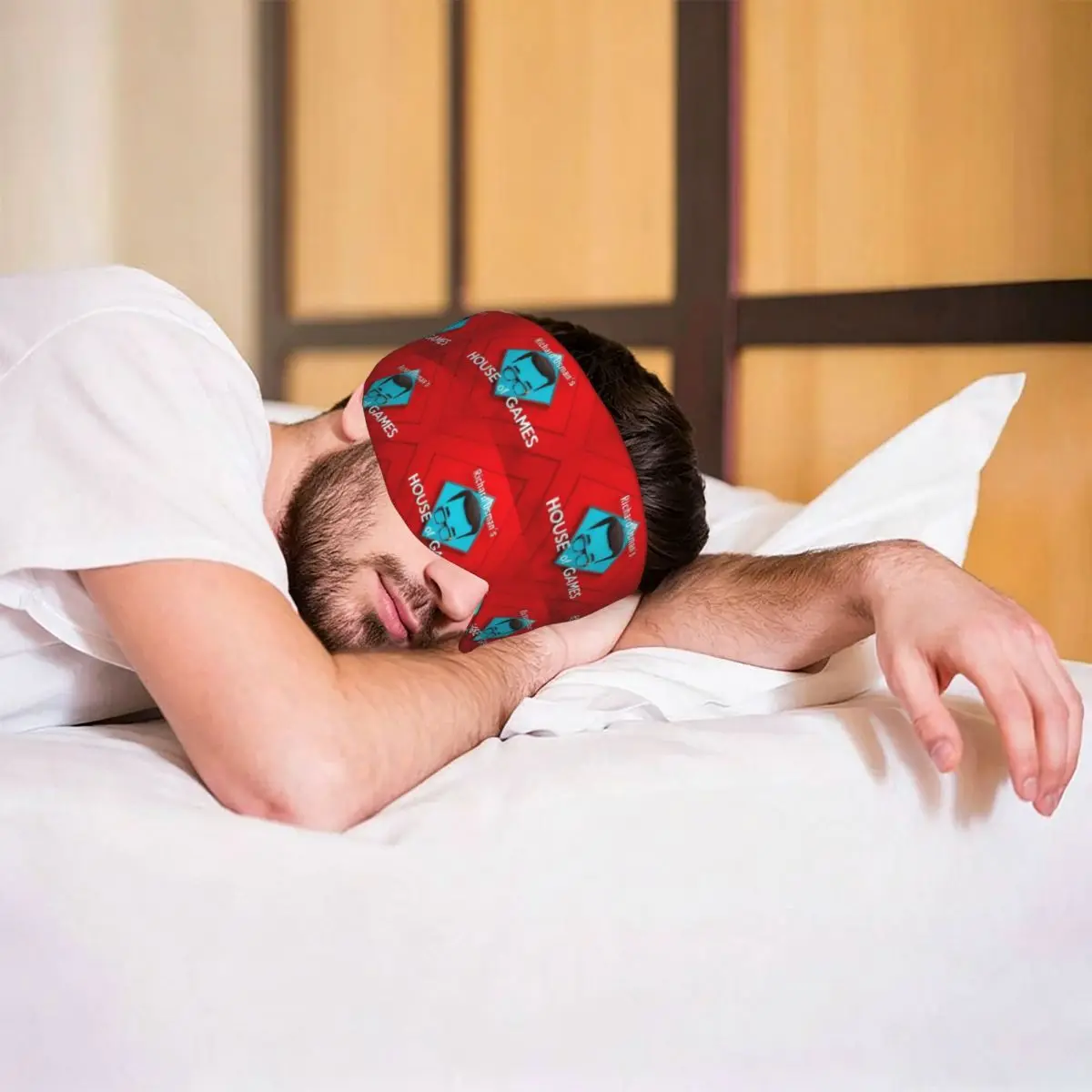 Richard Osman's House Of Gam sleep eye mask Light Blocking Portable Eye Cover for Girls Boys Office Nap Party Eyeshade eyepatch