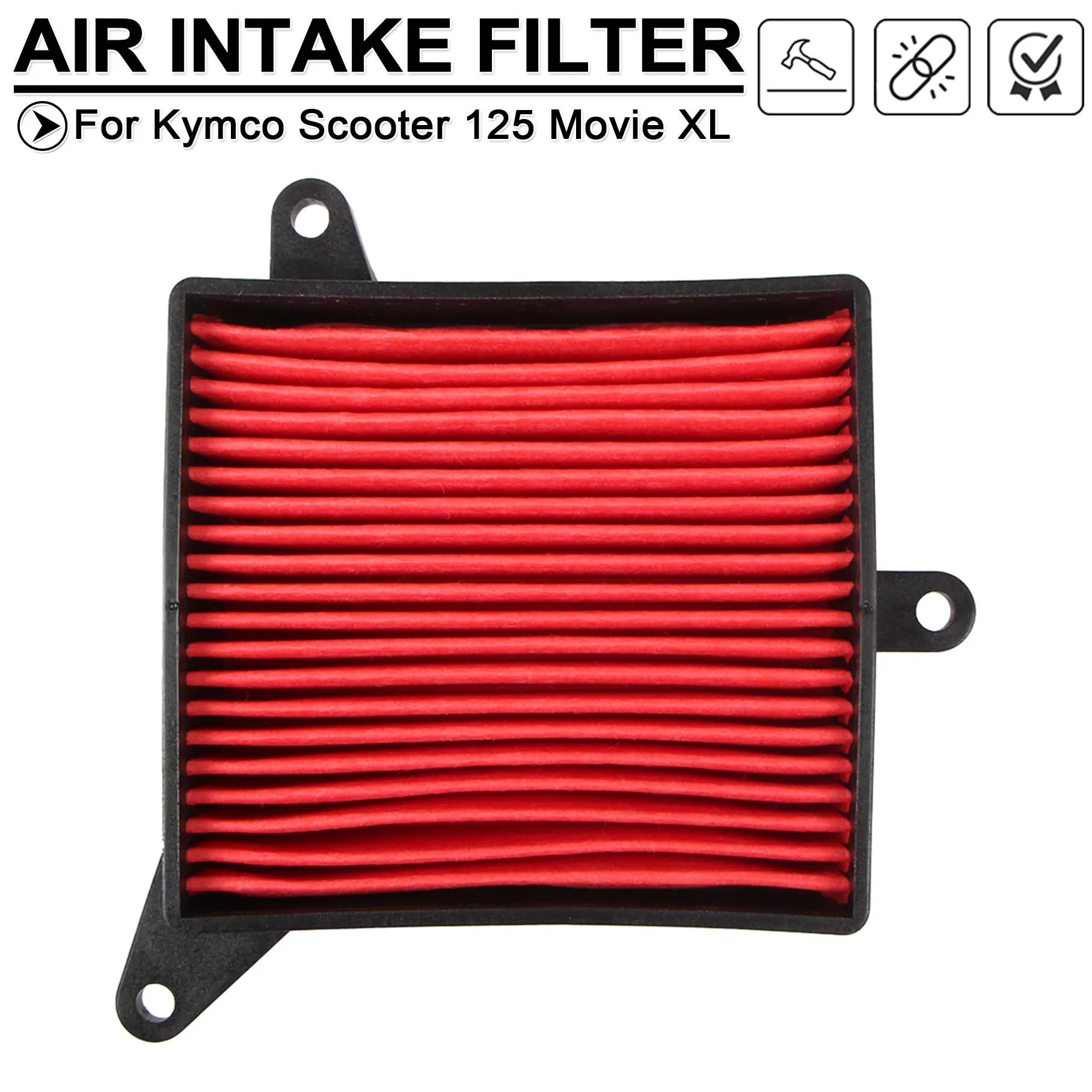 For Kymco Scooter 125 150 Movie XL 2001-2010 17210-KEC6-9000 Motorcycle Air Intake Filter Cleaner Air Purification Clean Element