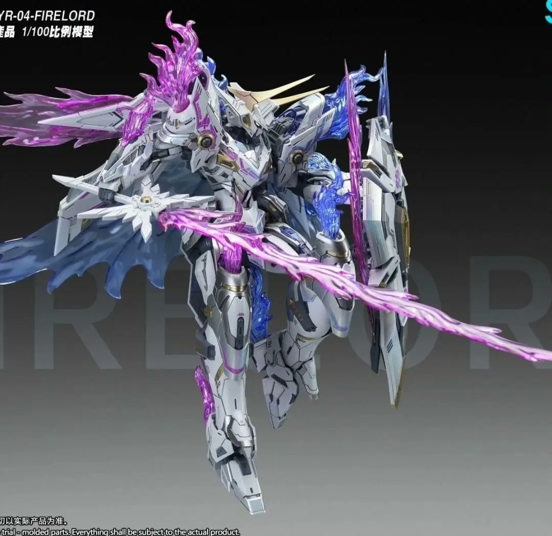 

SNAA 1/100 Particle Awakening Armanent Fire Lord YR-04 Assembly Model Kit Action Figures Articulated Mecha Toy Collectible Gift