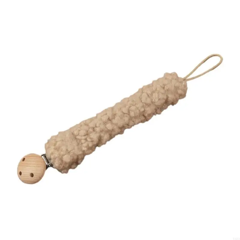 

Y88D Plush Baby Pacifier Clip Chain Dummy Nipple Holder Leash Soother Toy Strap Anti-lost for Breast Feeding Newborns Gift