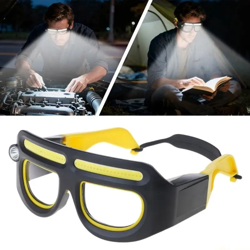 31BF Multifunctional LED Headlamp Glasses Equipped With Emergency Flash Mode And Touch Sensors For Safety Use