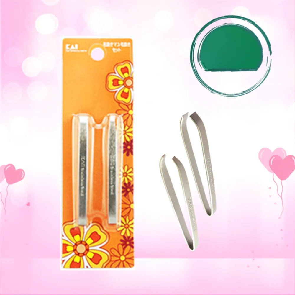 Portable Eyebrow Tweezers For Kai Stainless Steel Set Professional Facial Hair Remover Precision Beauty Grooming Tool
