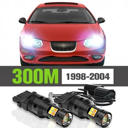 2x LED Dual Mode Turn Signal+Daytime Running Light DRL Accessories Lamp For Chrysler 300M 1998-2004 1999 2000 2001 2002 2003